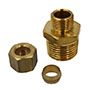 3/8 Inch (in) Tube Size 1/8-27 Thread Size Compression Fitting (168620)